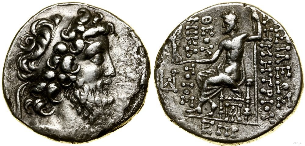 Grecja i posthellenistyczne, tetradrachma, 128–127 pne (rok 185)