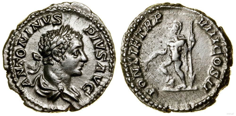 Cesarstwo Rzymskie, denar, 205