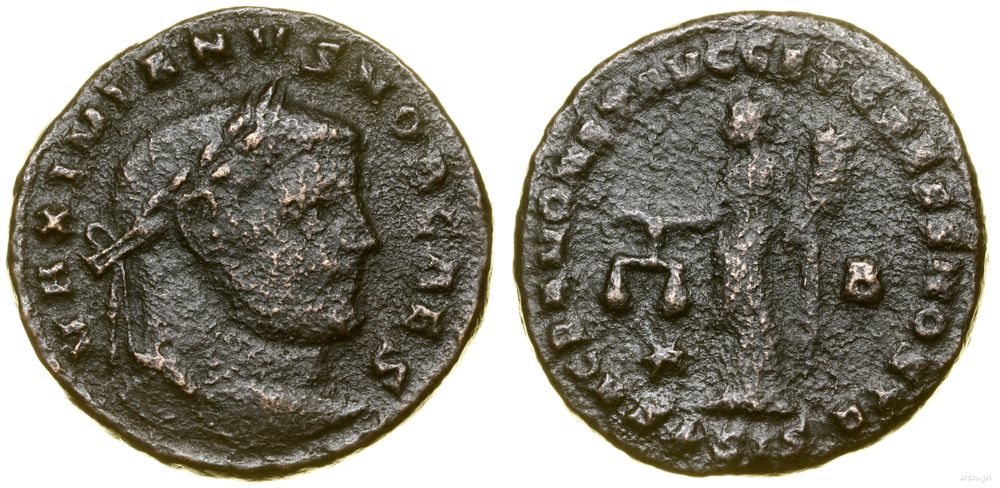 Cesarstwo Rzymskie, follis, (302)
