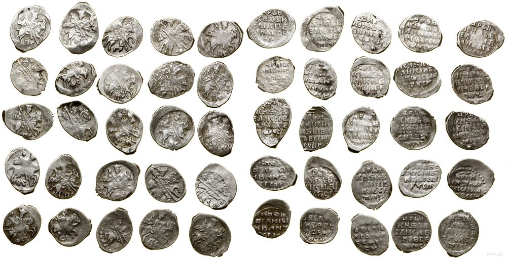 Rosja, zestaw: 25 x kopiejka, 1533–1584