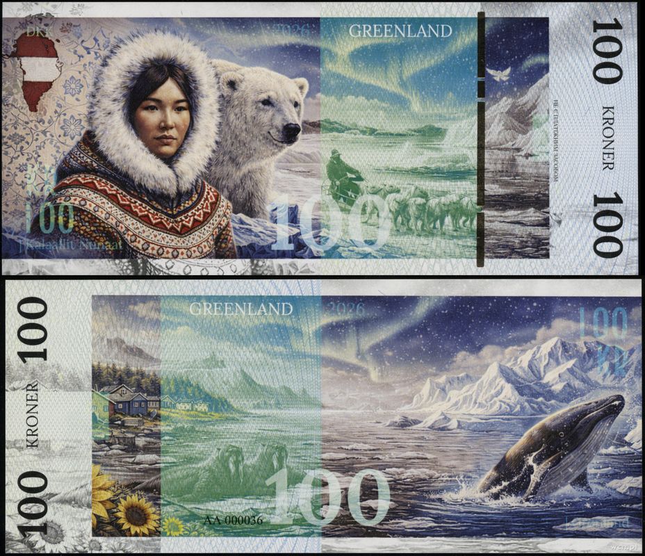 Grenlandia, 100 koron, 2026