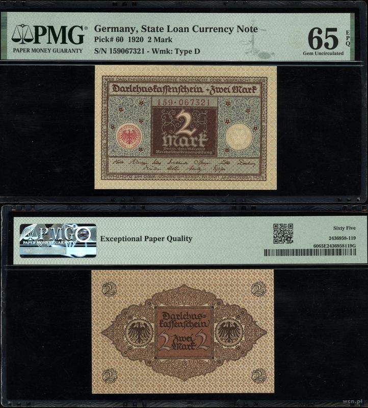 Niemcy, 2 marki, 1920