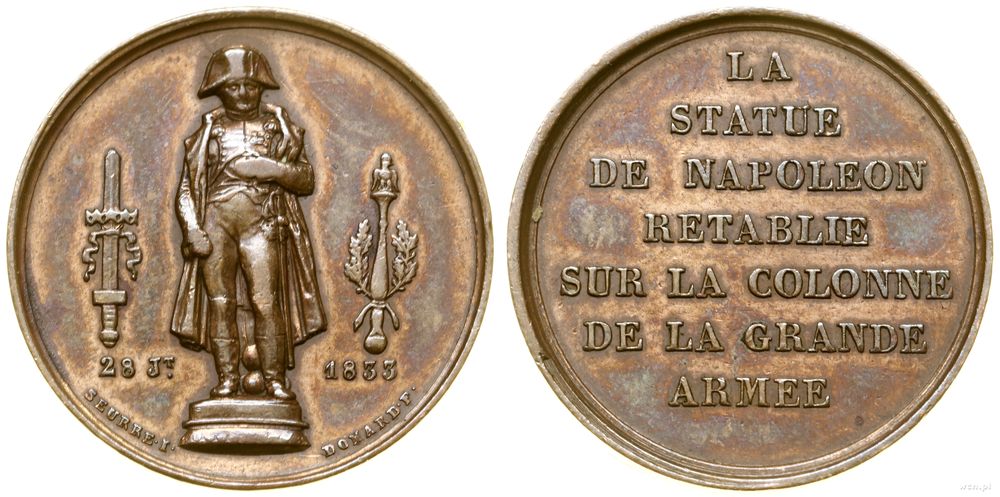 Francja, medal pamiątkowy, 1833