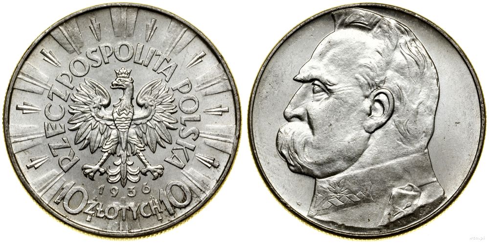 Polska, 10 złotych, 1936
