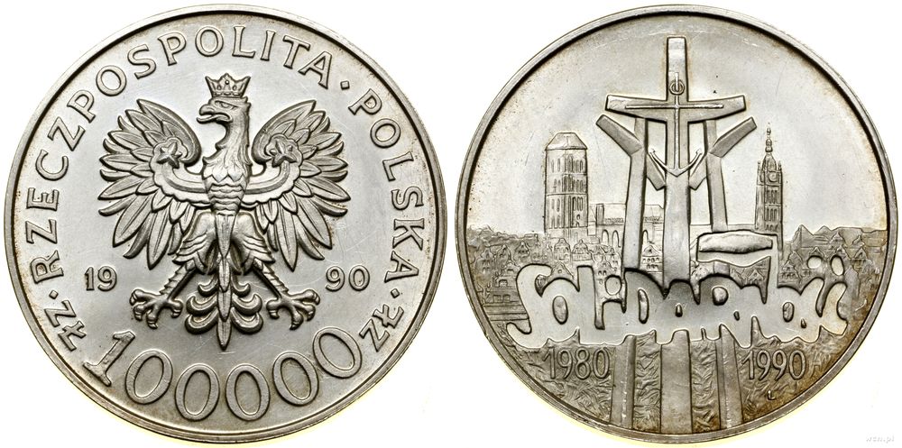 Polska, 100.000 złotych, 1990