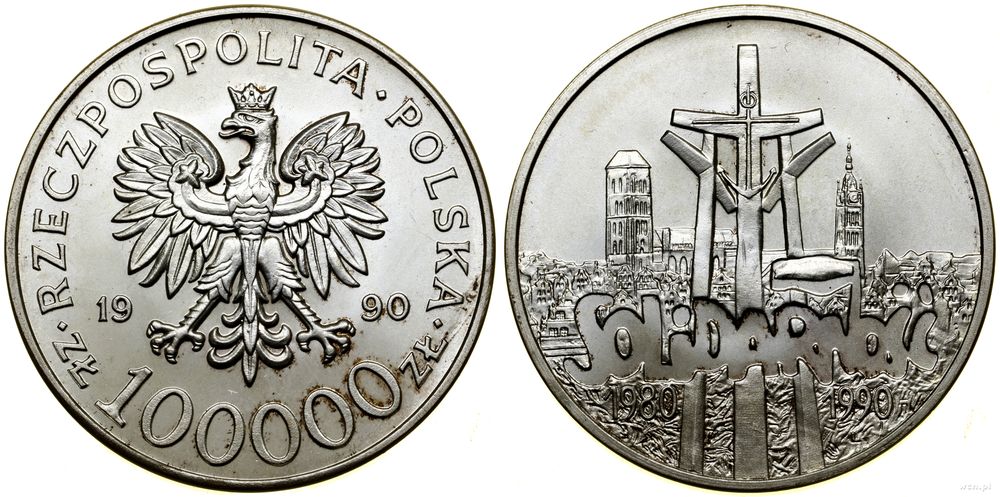 Polska, 100.000 złotych, 1990