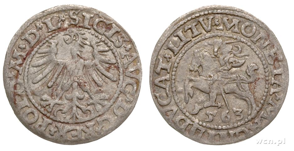 Polska, półgrosz litewski, 1563