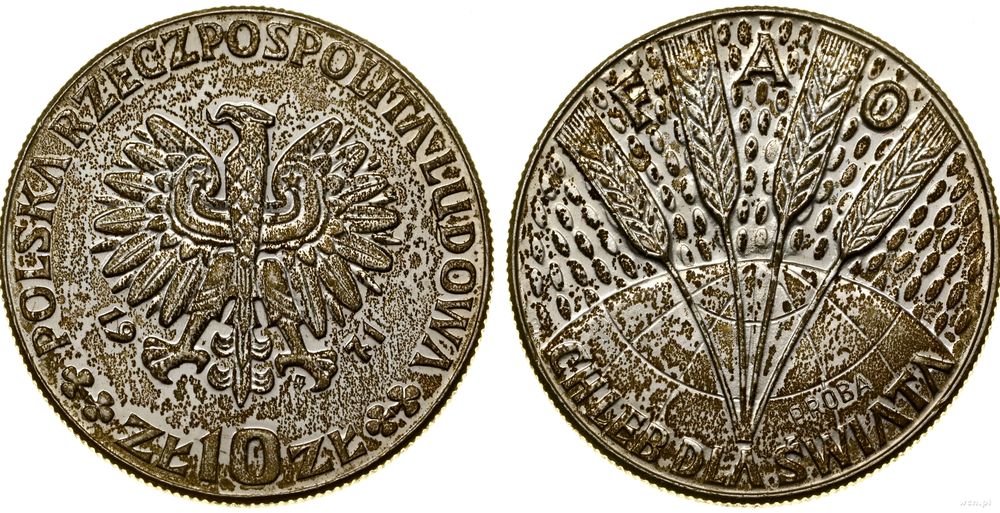 Polska, 10 złotych, 1971