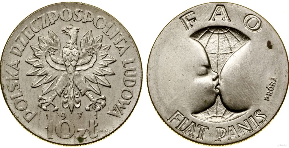 Polska, 10 złotych, 1971