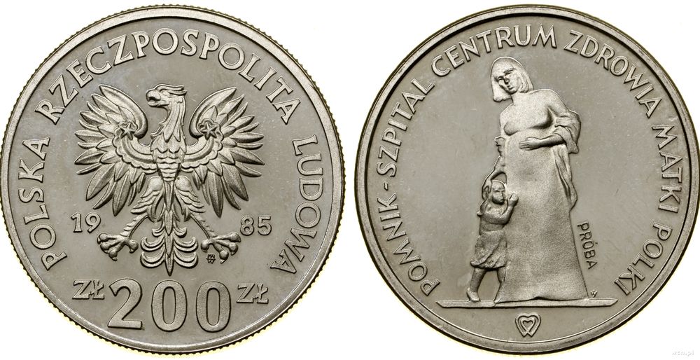 Polska, 200 złotych, 1985