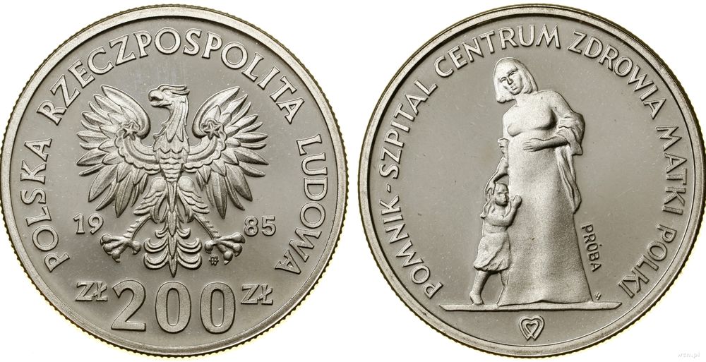 Polska, 200 złotych, 1985