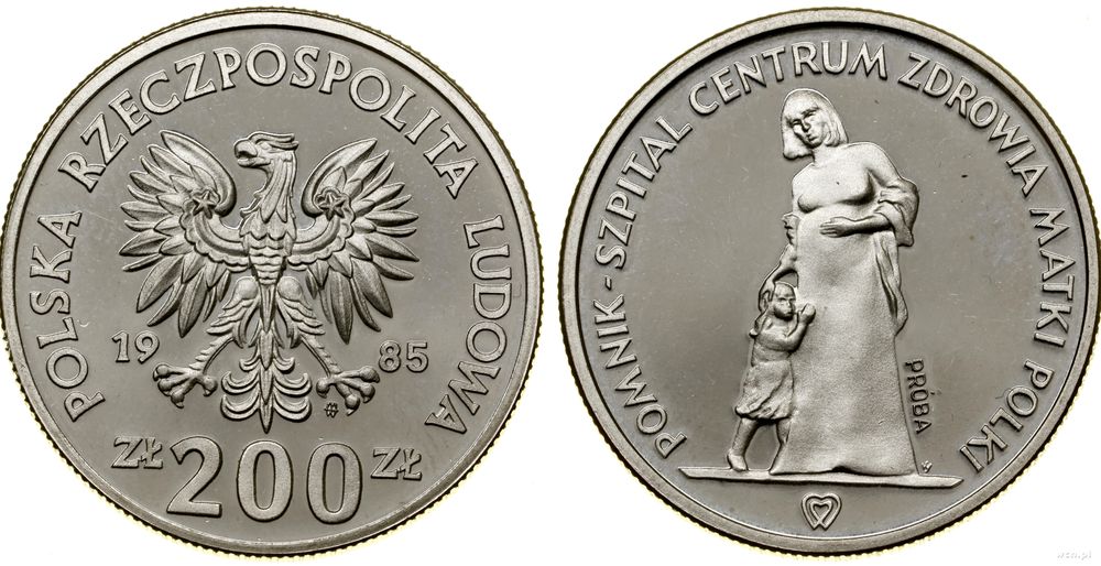 Polska, 200 złotych, 1985