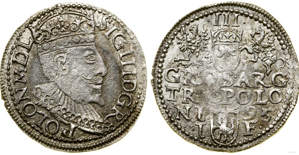 Polska, trojak, 1595