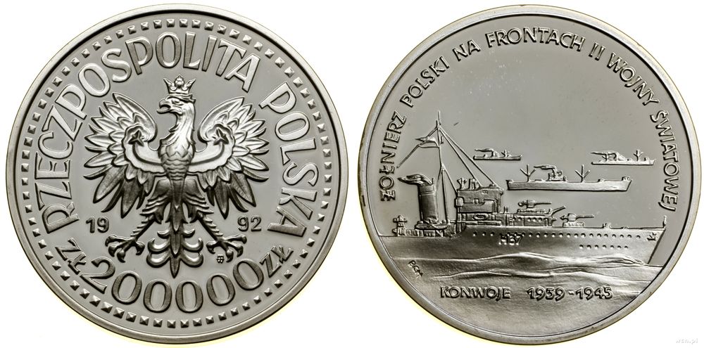 Polska, 200.000 złotych, 1992