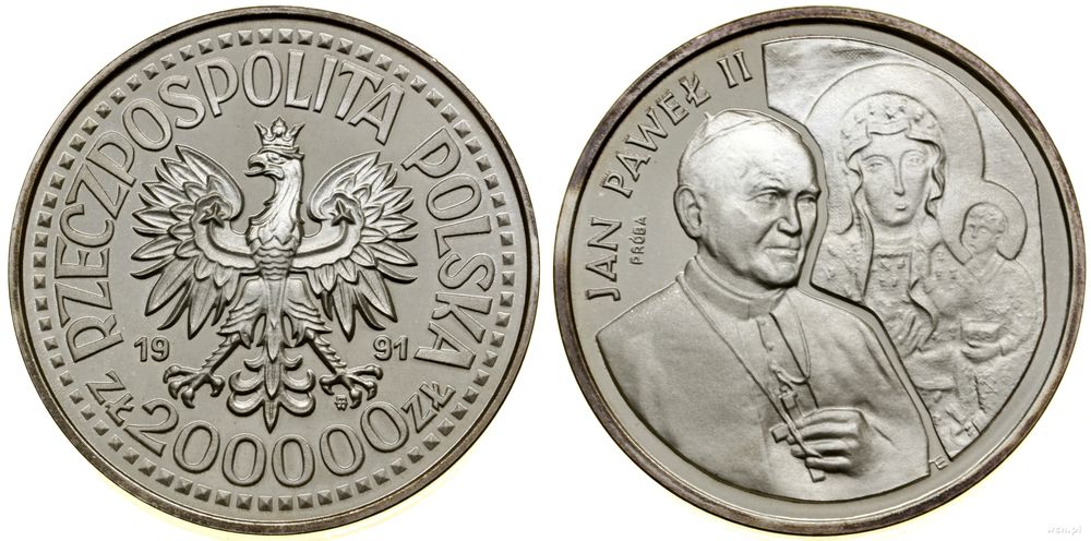 Polska, 200.000 złotych, 1991