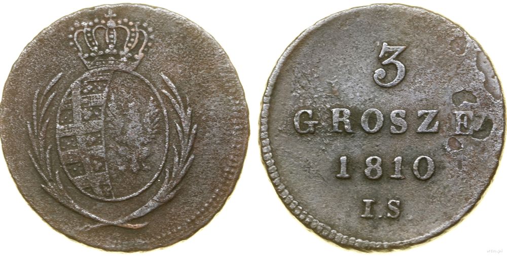Polska, 3 grosze (trojak), 1810 IS
