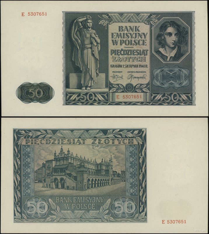 Polska, 50 złotych, 1.08.1941