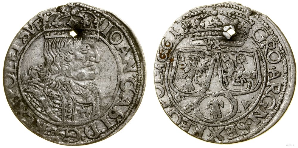 Polska, szóstak, 1661 GBA