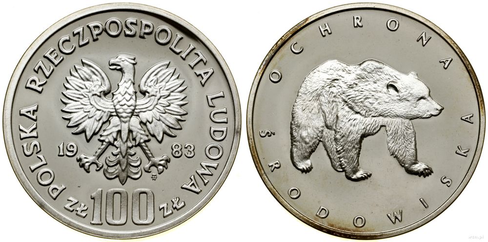 Polska, 100 złotych, 1983