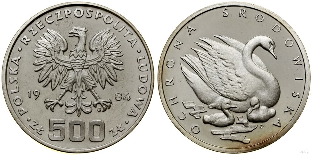 Polska, 500 złotych, 1984