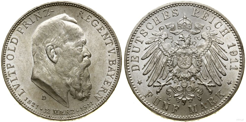 Niemcy, 5 marek, 1911 D