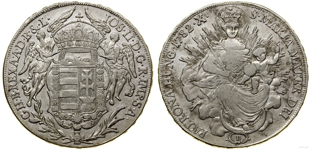 Węgry, talar, 1782 B