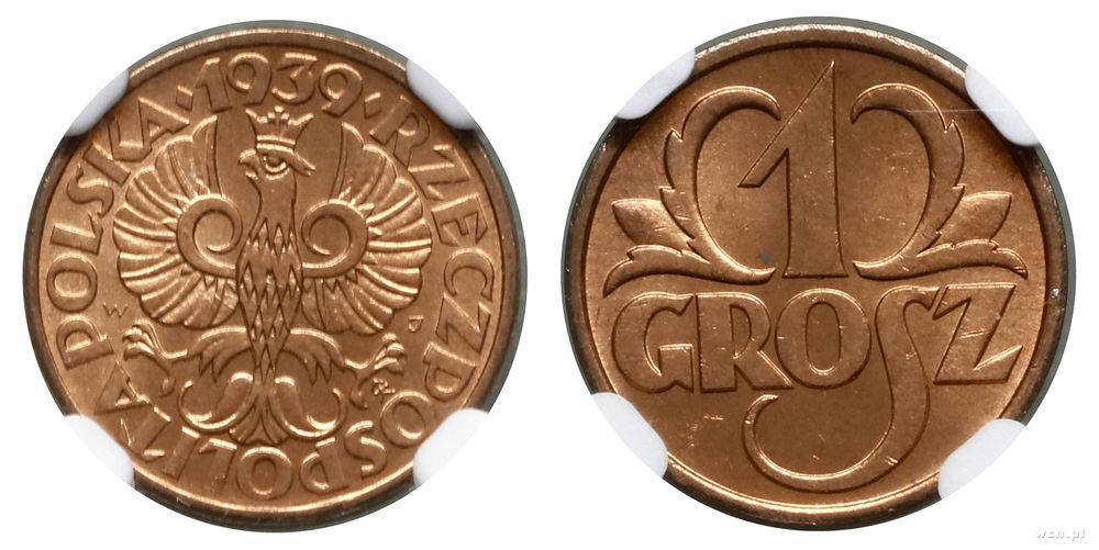Polska, 1 grosz, 1939