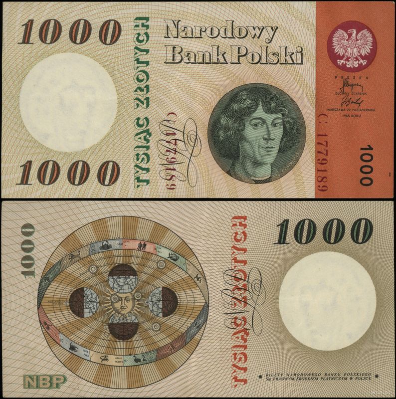 Polska, 1.000 złotych, 29.10.1965