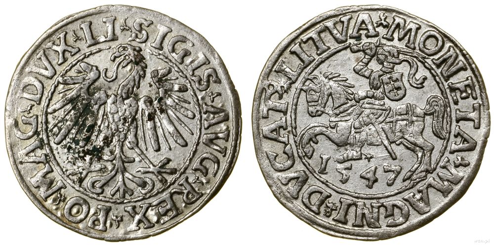 Polska, półgrosz, 1547