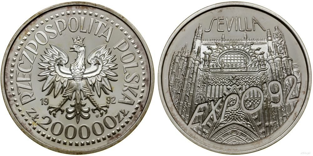 Polska, 200.000 złotych, 1992