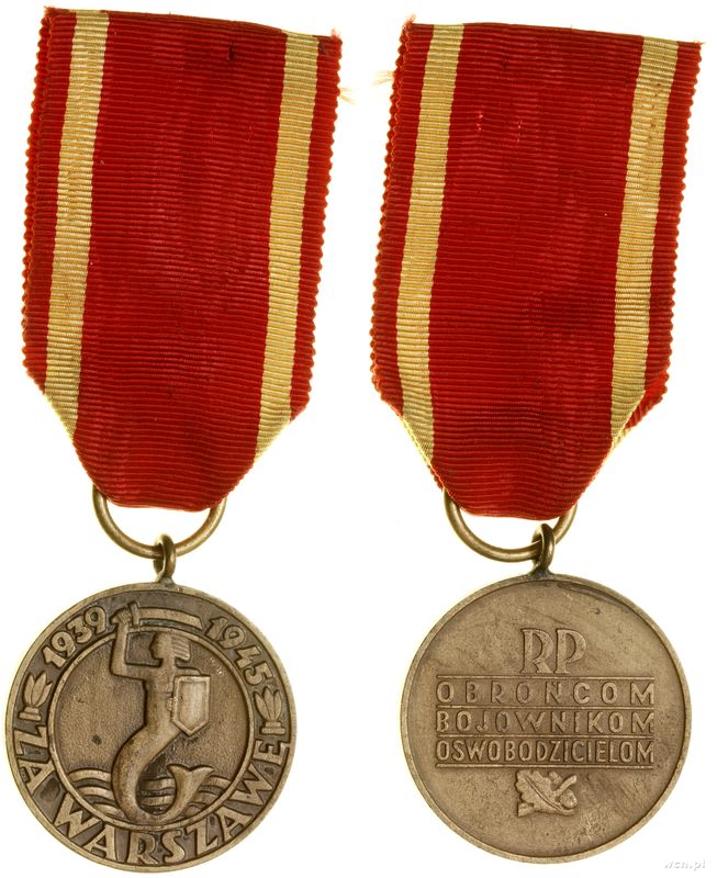 Polska, Medal Za Warszawę 1939–1945, 1947–1989
