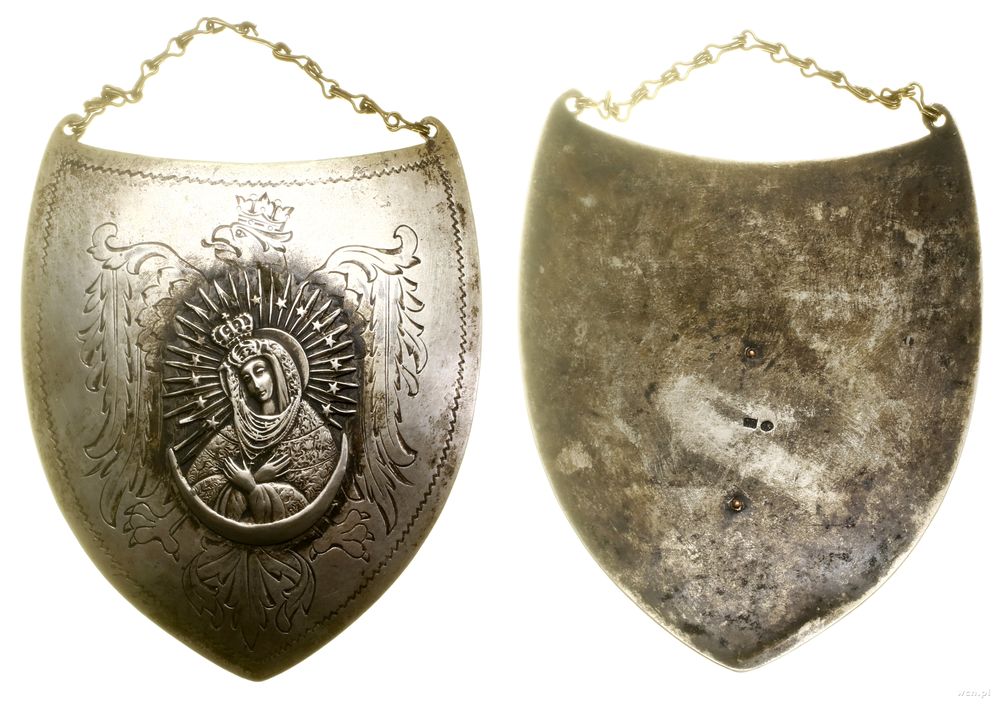 Polska, ryngraf z Matką Bożą Ostrobramską, 1948