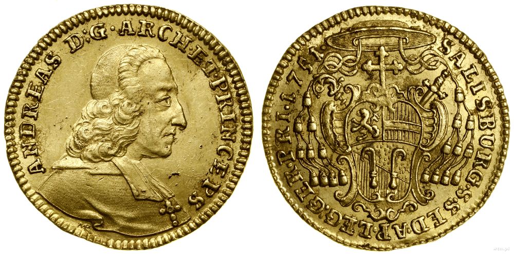 Austria, dukat, 1751