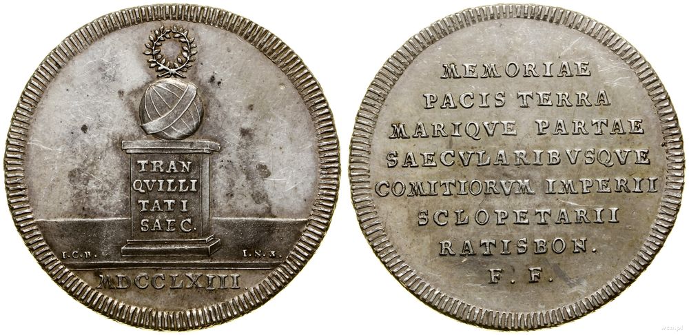 Niemcy, półtalar pamiątkowy, 1763