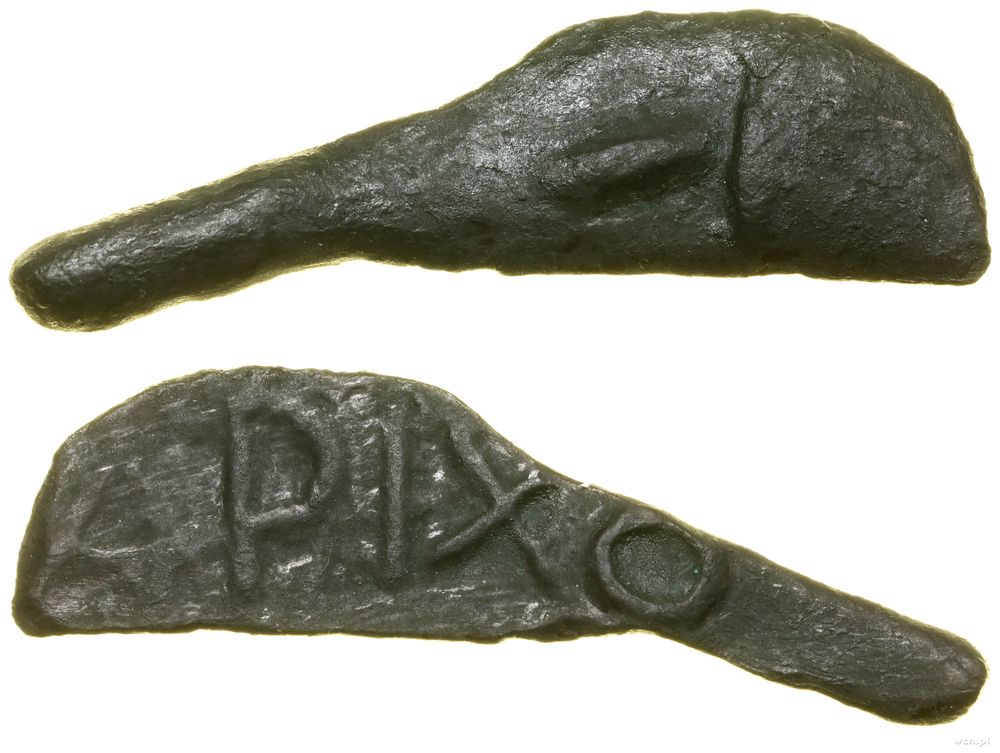 Grecja i posthellenistyczne, brąz w kształcie delfina, (VI–V w. pne)