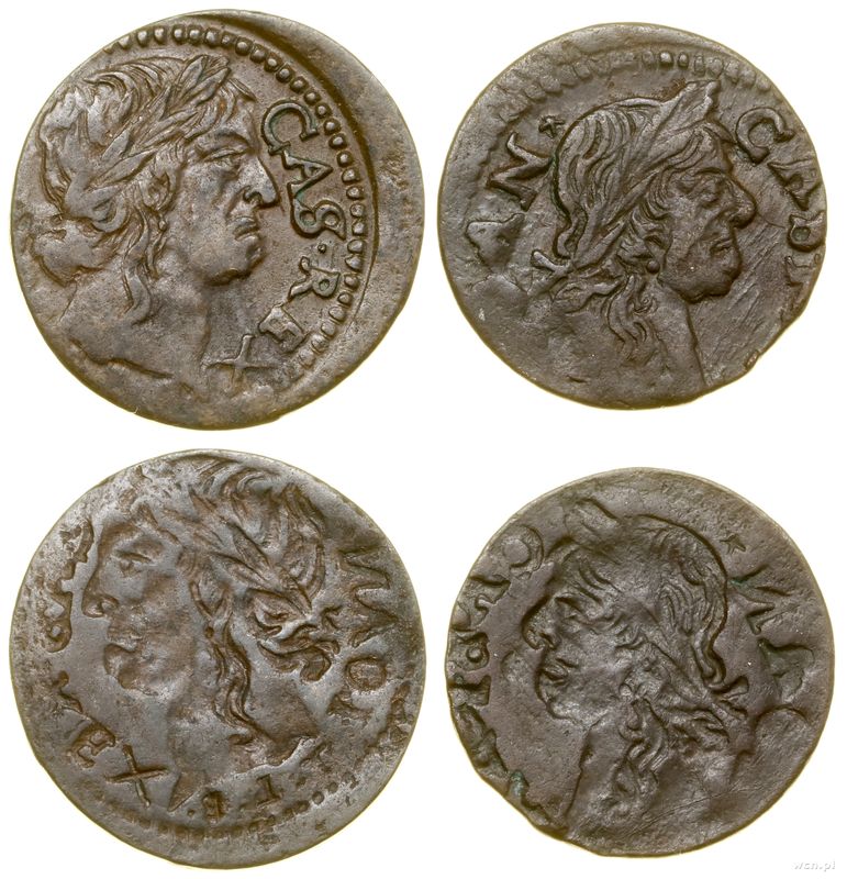 Polska, zestaw 2 x jednostronny szeląg miedziany