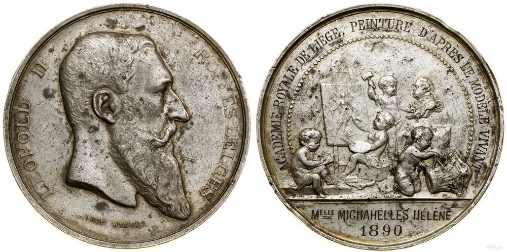 Belgia, medal nagrodowy, 1890