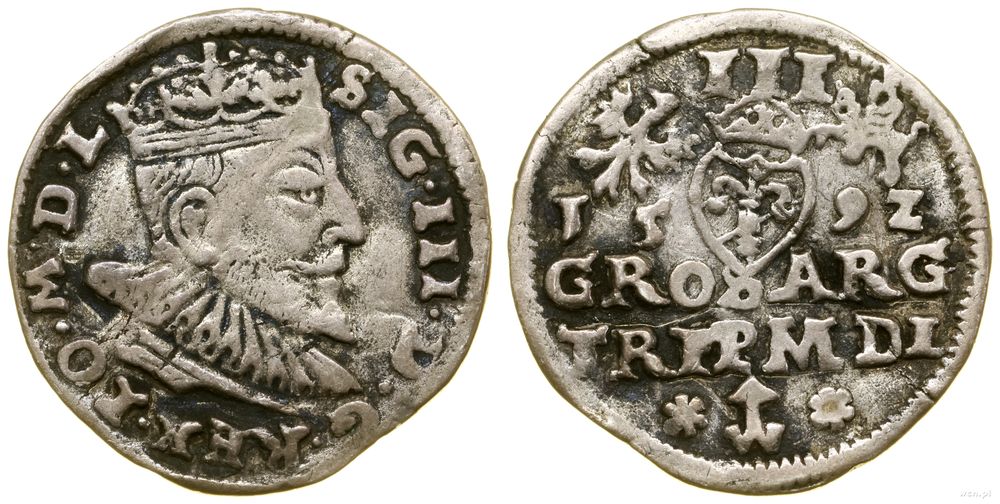 Polska, trojak, 1592