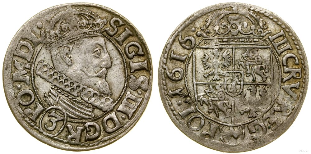 Polska, trzykrucierzówka, 1616