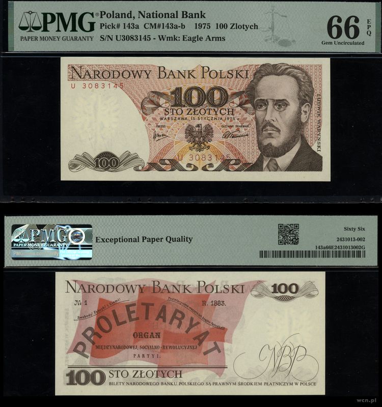Polska, 100 złotych, 15.01.1975