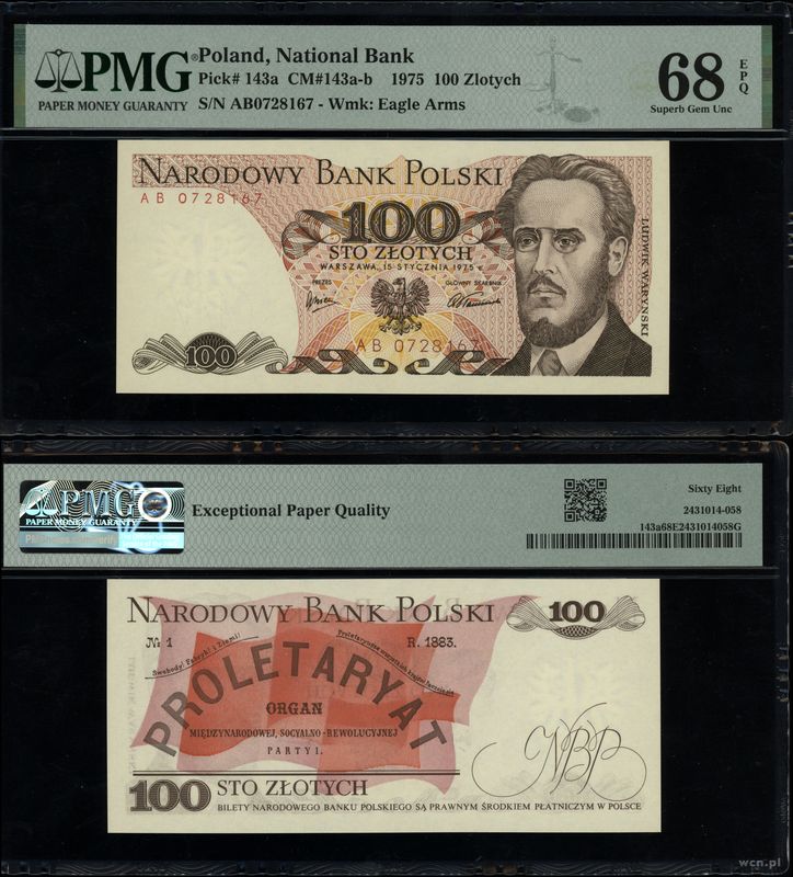 Polska, 100 złotych, 15.01.1975