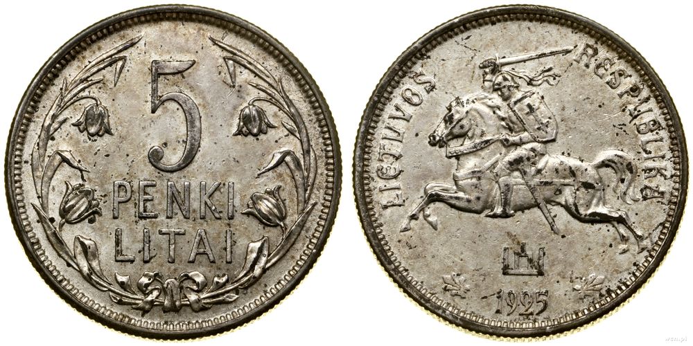 Litwa, 5 litów, 1925
