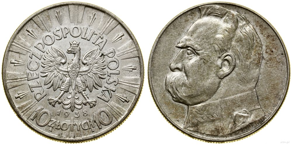 Polska, 10 złotych, 1938