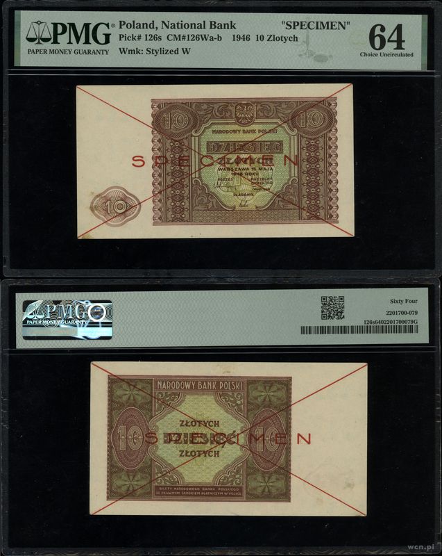 Polska, 10 złotych, 15.05.1946