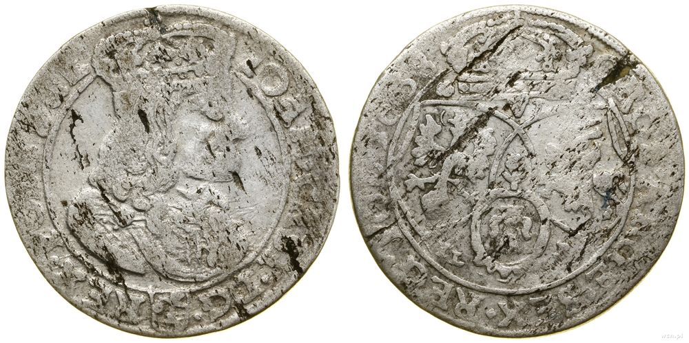Polska, szóstak, 1668 TLB