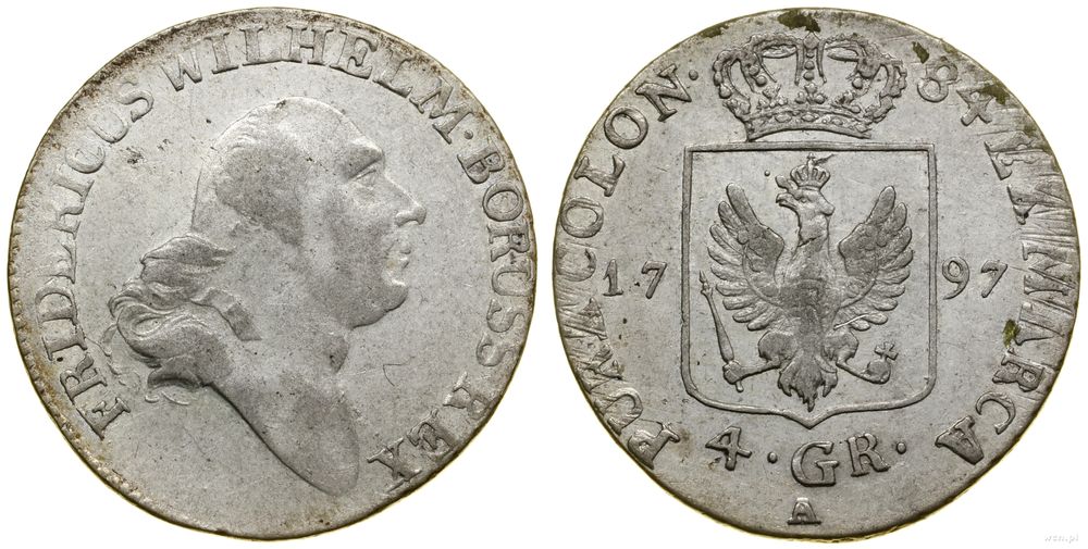 Niemcy, 4 grosze (1/6 talara), 1797 A