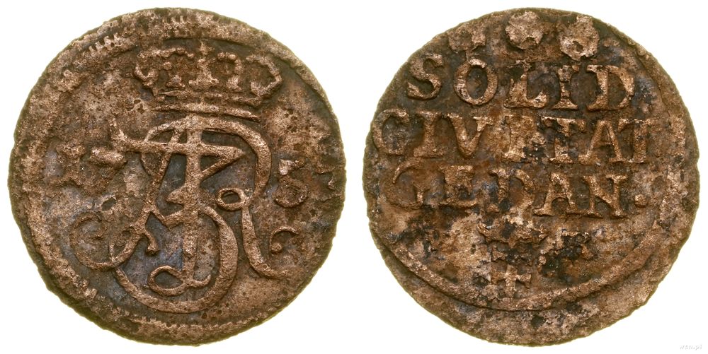 Polska, szeląg, 1753 WR