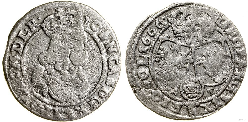 Polska, szóstak, 1666 AT