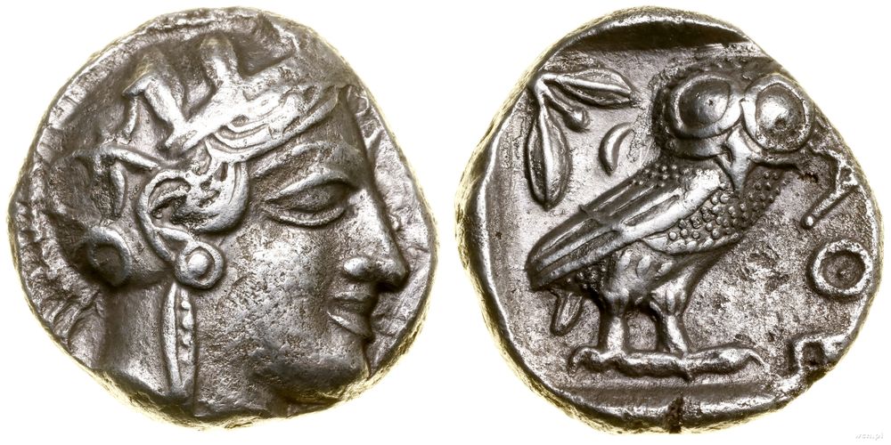 Grecja i posthellenistyczne, tetradrachma, (ok. 454–404 pne)