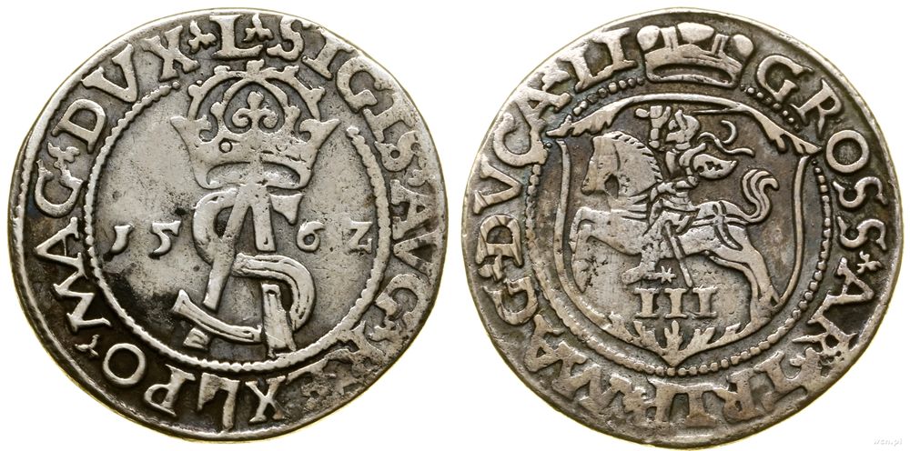 Polska, trojak, 1562